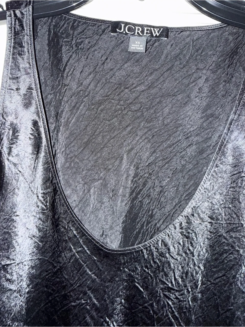 J. Crew Black Silk Textured Camisole Tank size XS